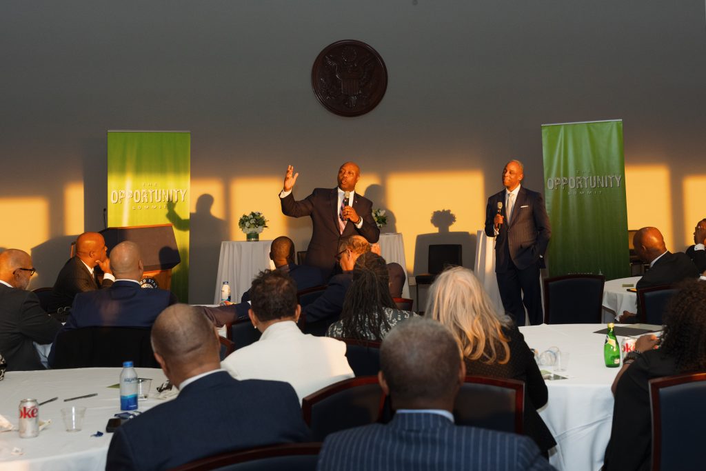 Senator Tim Scott hosts The Opportunity Summit event in Washington, DC on February 18, 2025. (Official U.S. Senate photo by Rebecca Hammel)
